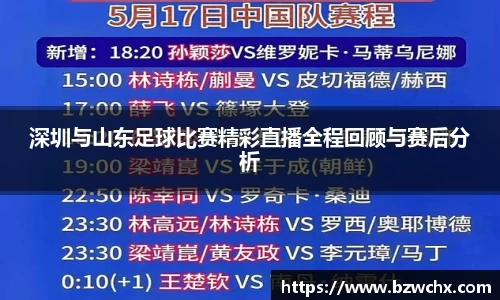 深圳与山东足球比赛精彩直播全程回顾与赛后分析