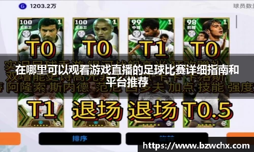 在哪里可以观看游戏直播的足球比赛详细指南和平台推荐