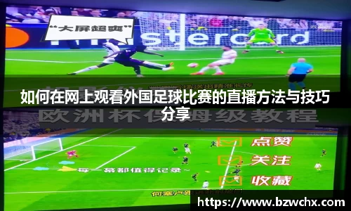 如何在网上观看外国足球比赛的直播方法与技巧分享